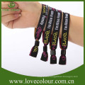 Custom fabric wristbands free sample event woven wristbands